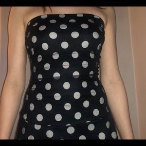 Knee high polka dotted Dress
